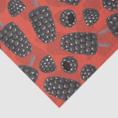 BlackBerry- und BlackBerry-Eissmuster Seidenpapier (Ausschnitt)