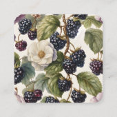 BlackBerry und Creme Begleitkarte (Rückseite)