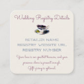 BlackBerry und Creme Begleitkarte (Vorderseite)