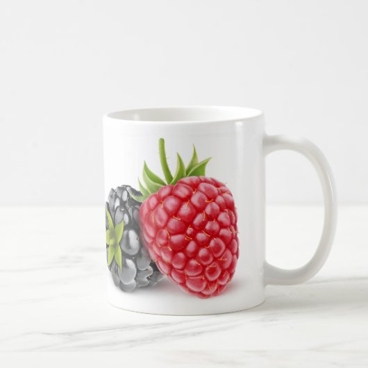 BlackBerry und Himbeere Kaffeetasse (Rechts)