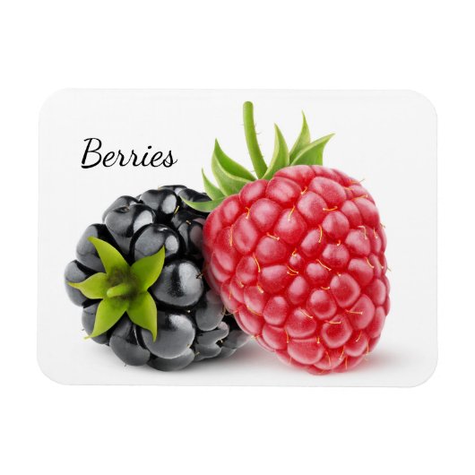 BlackBerry und Himbeere Magnet (Horizontal)