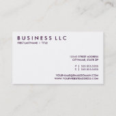 BlackBerry. Visitenkarte (Rückseite)