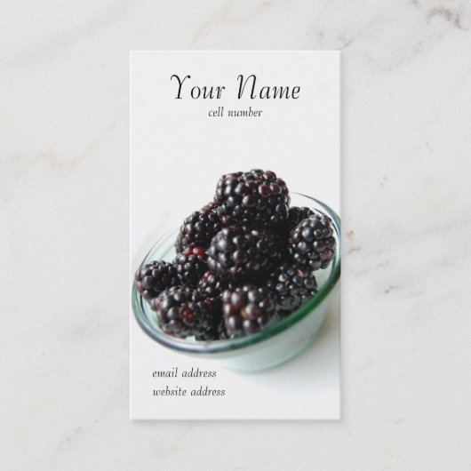 BlackBerry-Visitenkarte Visitenkarte (Vorderseite)