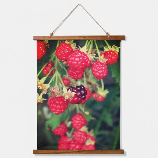 BlackBerry Wandteppich Mit Holzrahmen (Vorderseite)