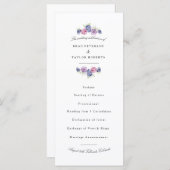 BlackBerry Watercolor-Hochzeitsprogramm Programm (Vorne/Hinten)