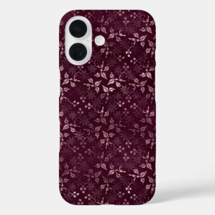 Blackberry Wein Muster iPhone 16 Hülle