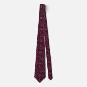 Blackberry-Wein-Muster Krawatte (Vorderseite)