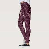 Blackberry Wein Muster Leggings (Links)