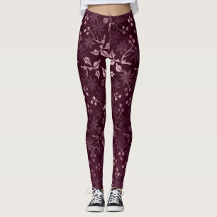 Blackberry Wein Muster  Leggings