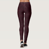Blackberry Wein Muster  Leggings (Rückseite)
