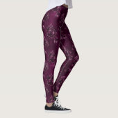 Blackberry-Wein-Muster  Leggings (Rechts)
