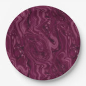 Blackberry-Wein-Muster Pappteller (Vorderseite)