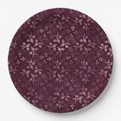Blackberry Wein Muster Pappteller (Vorderseite)