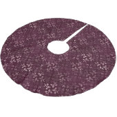 Blackberry Wein Muster Polyester Weihnachtsbaumdecke (Schrägansicht)