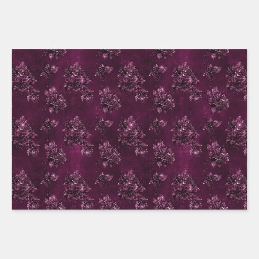 Blackberry Wine Muster  Geschenkpapier Set (Vorderseite)