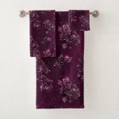 Blackberry Wine Pattern Badhandtuch Set (Insitu)
