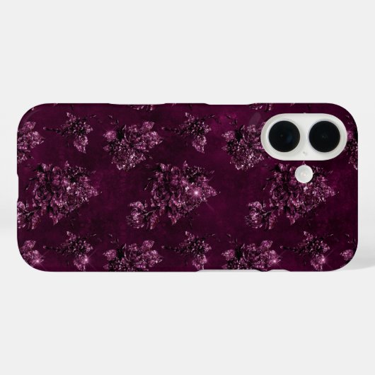 Blackberry Wine Pattern Case-Mate iPhone Hülle (Rückseite (Horizontal))
