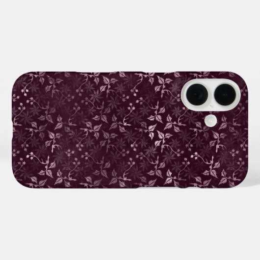 Blackberry Wine Pattern Case-Mate iPhone Hülle (Rückseite (Horizontal))