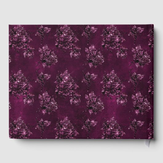 Blackberry Wine Pattern Gästebuch (Rückseite)