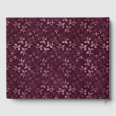 Blackberry Wine Pattern Gästebuch (Rückseite)