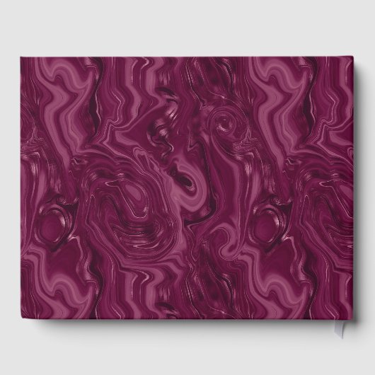 Blackberry Wine Pattern Gästebuch (Rückseite)