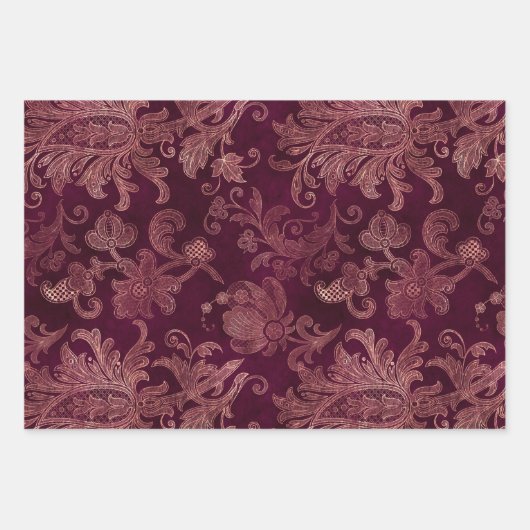 Blackberry Wine Pattern Geschenkpapier Set (Vorderseite 2)