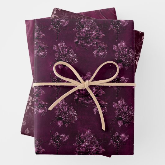 Blackberry Wine Pattern Geschenkpapier Set (Beispiel)