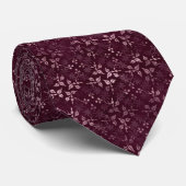 Blackberry Wine Pattern  Krawatte (Gerollt)