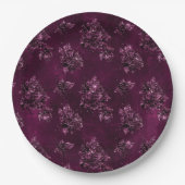 Blackberry Wine Pattern Pappteller (Vorderseite)