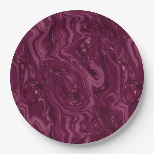 Blackberry Wine Pattern Pappteller (Vorderseite)