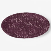 Blackberry Wine Pattern Pappteller (Schrägansicht)