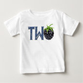 BlackBerry ZWEI Geburtstage Baby T-shirt (Vorderseite)