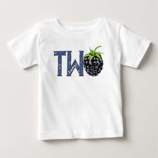 BlackBerry ZWEI Geburtstage Baby T-shirt (Vorderseite)