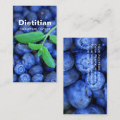 BlackBerrydiätetiker-Geschäftskarte Visitenkarte (Vorne/Hinten)