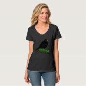 Blackbird Bird Bird Birdwatcher Animal Biologist T-Shirt (Vorderseite Vollansicht)