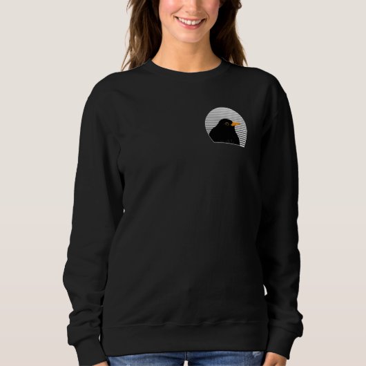 Blackbird Bird Vogelbeobachter Bird Birdwatcher So Sweatshirt (Vorderseite)