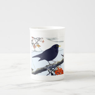 Blackbird China Tasse