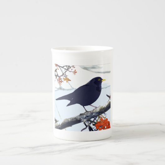 Blackbird China Tasse (Vorderseite)