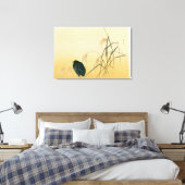 Blackbird, Edo-Periode Leinwanddruck (Insitu (Schlafzimmer))