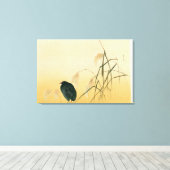 Blackbird, Edo-Periode Leinwanddruck (Insitu (Holzboden))