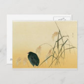 Blackbird, Edo-Periode Postkarte (Vorne/Hinten)