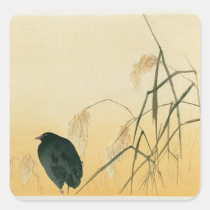 Blackbird, Edo-Periode Quadratischer Aufkleber