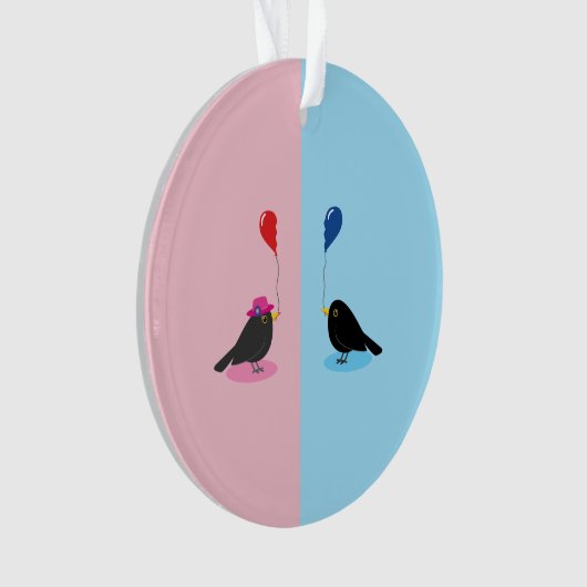 Blackbird finden Ihre andere Hälfte Ornament (Vorderseite)