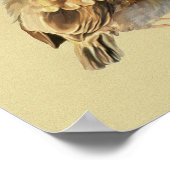 Blackbird Fledgling` in Sun Poster (Ecke)