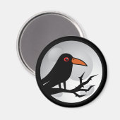 Blackbird Goth Raven/Crow Magnet (Vorderseite/Rückseite)