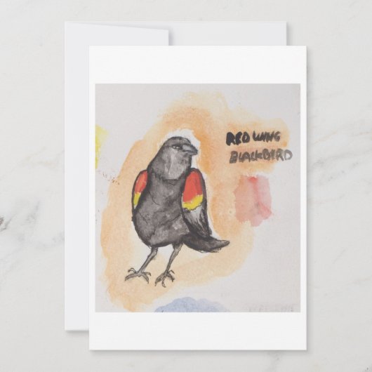 Blackbird Greeting Card Einladung (Vorderseite)