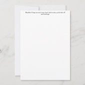 Blackbird Greeting Card Einladung (Rückseite)