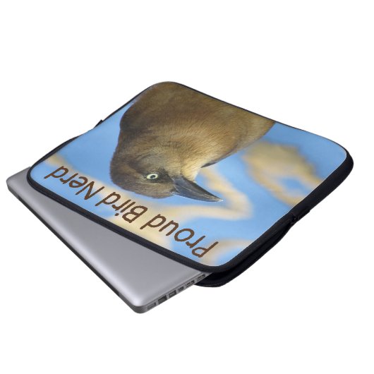 Blackbird Hobby Birdwatcher Proud Bird Nerd Laptopschutzhülle (Vorne Knopf)