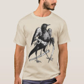 Blackbird Illustration Personification  T-Shirt (Vorderseite)