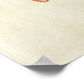 Blackbird in Snow, Ikeda Koson Poster (Ecke)